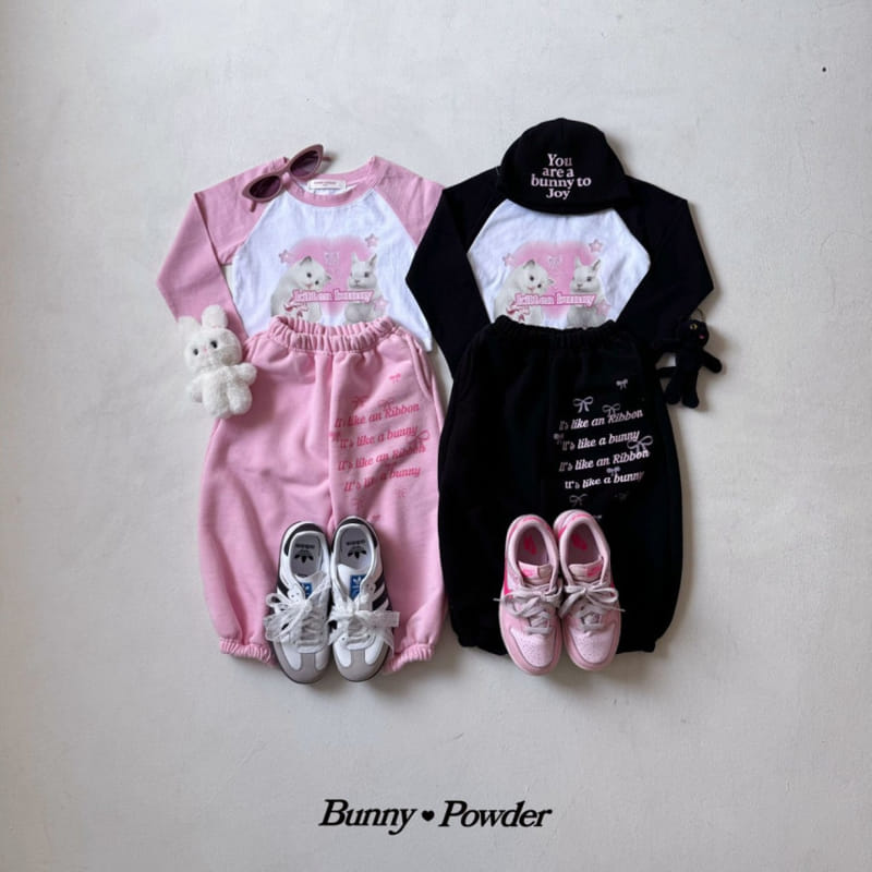 Bunny Powder - Korean Children Fashion - #fashionkids - Kitten Bunny Tee - 7