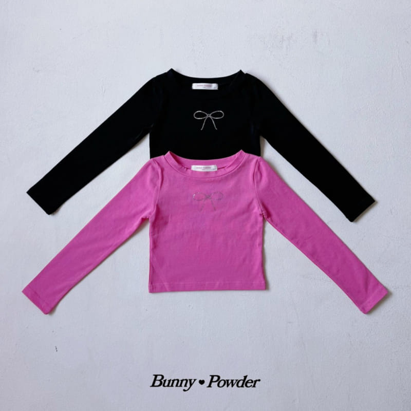 Bunny Powder - Korean Children Fashion - #fashionkids - Ribbon Pick Tee
