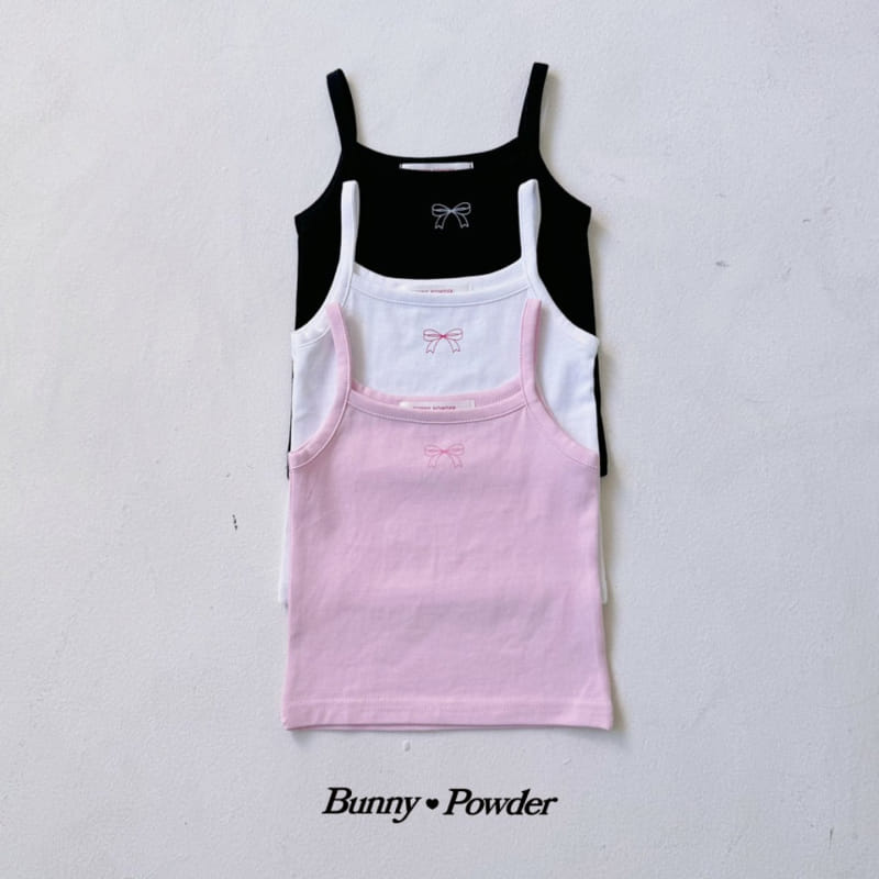 Bunny Powder - Korean Children Fashion - #kidsshorts - Ribbon Sleeveless