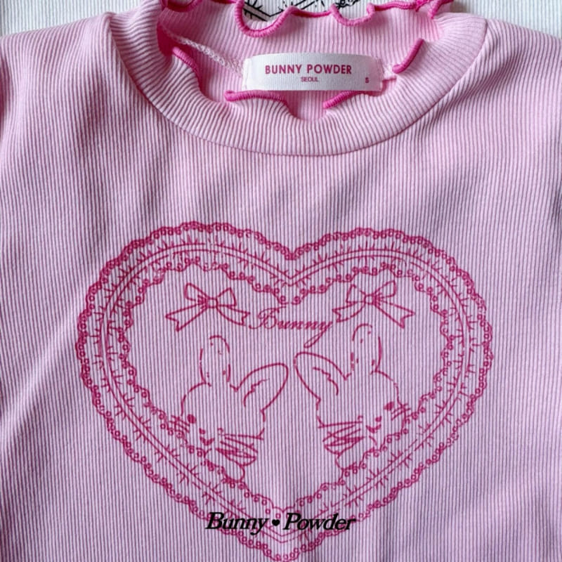 Bunny Powder - Korean Children Fashion - #kidsshorts - Rabbit Tee - 5