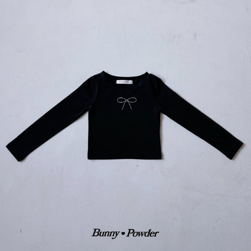 Bunny Powder - Korean Children Fashion - #kidsstore - Ribbon Pick Tee - 3