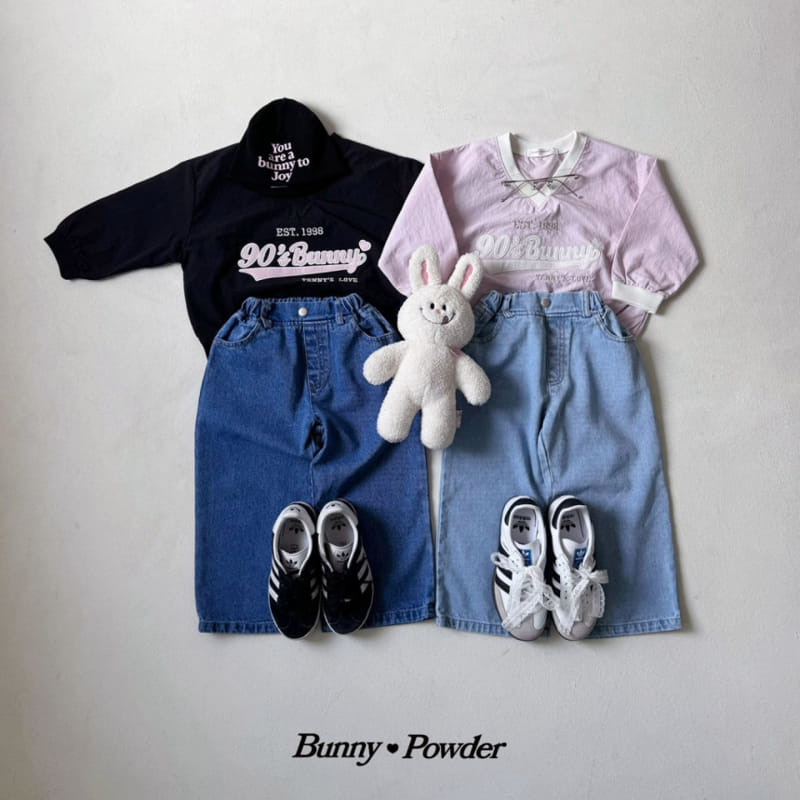 Bunny Powder - Korean Children Fashion - #kidzfashiontrend - Bunny Denim Pants - 11