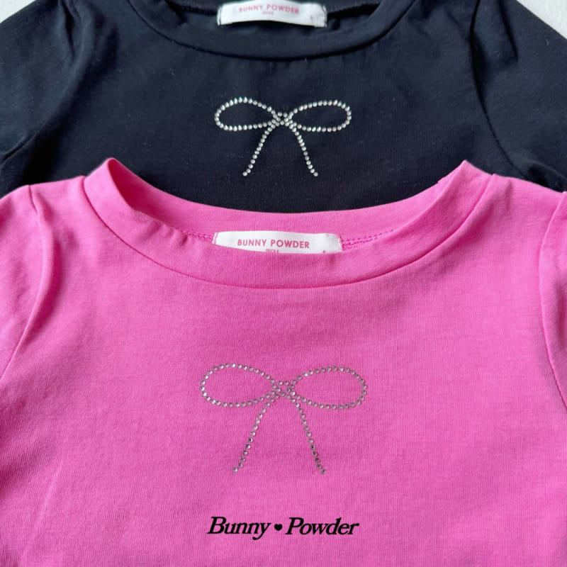 Bunny Powder - Korean Children Fashion - #kidsstore - Ribbon Pick Tee - 4