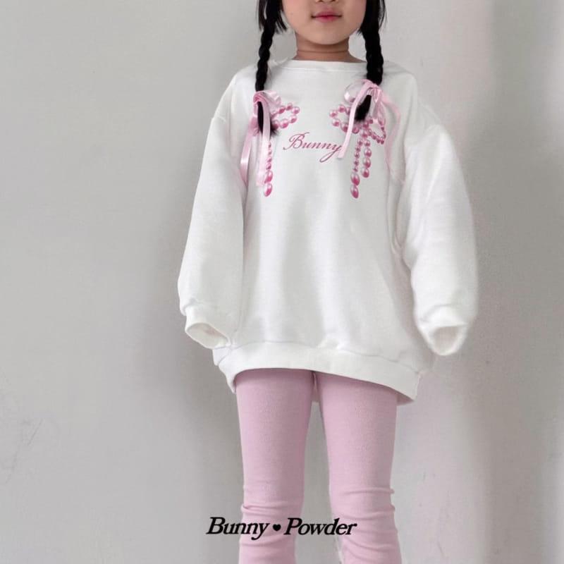 Bunny Powder - Korean Children Fashion - #magicofchildhood - Pearl Ribbon Sweatshirt  - 3