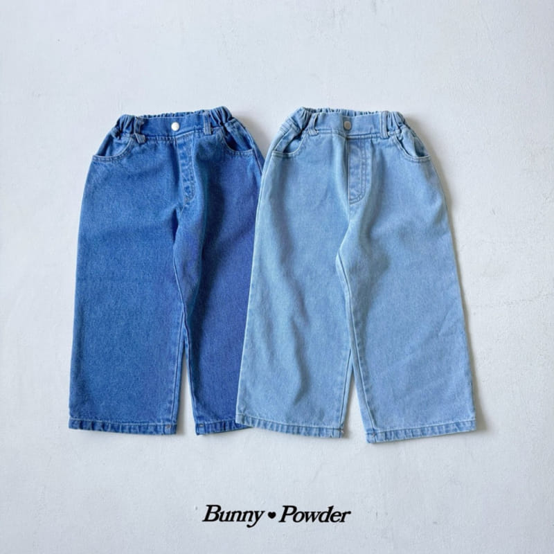 Bunny Powder - Korean Children Fashion - #todddlerfashion - Bunny Denim Pants