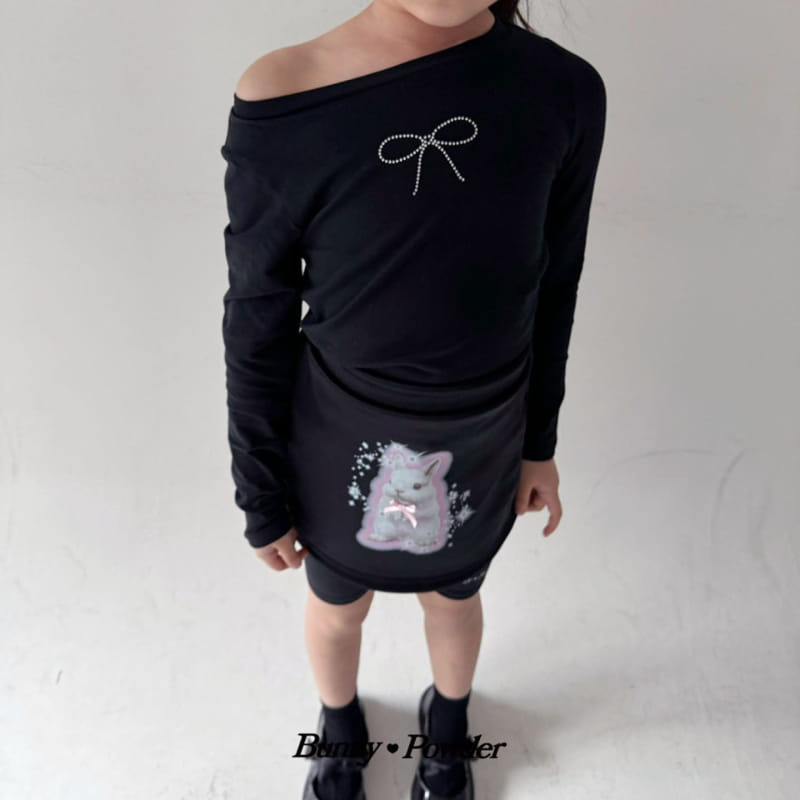 Bunny Powder - Korean Children Fashion - #todddlerfashion - Ribbon Pick Tee - 10