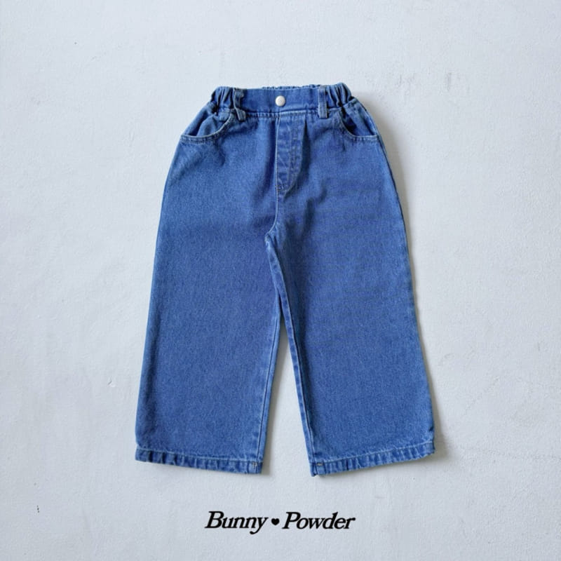 Bunny Powder - Korean Children Fashion - #toddlerclothing - Bunny Denim Pants - 2