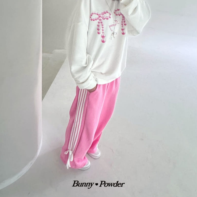 Bunny Powder - Korean Women Fashion - #momslook - Adult Pearl Ribbon Sweatshirt  - 6
