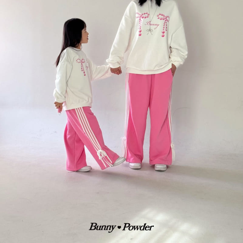Bunny Powder - Korean Women Fashion - #momslook - Adult Pearl Ribbon Sweatshirt  - 7