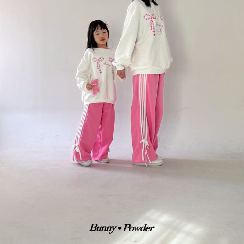 Bunny Powder - Korean Women Fashion - #momslook - Adult Pearl Ribbon Sweatshirt  - 8