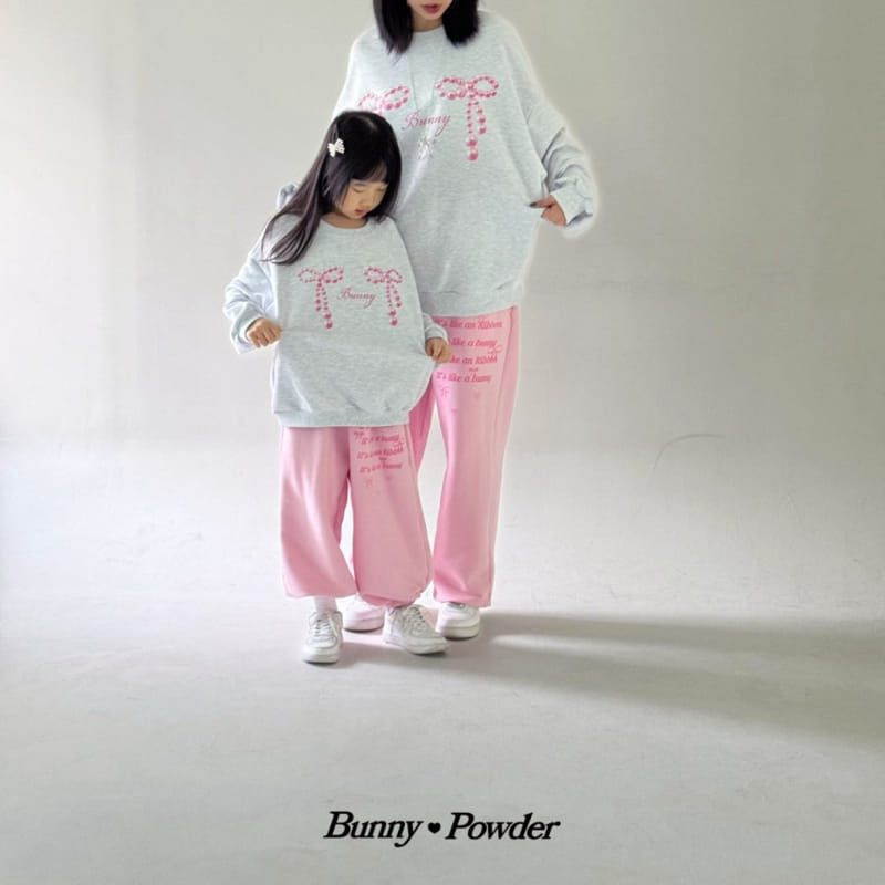Bunny Powder - Korean Women Fashion - #vintageinspired - Adult Pearl Ribbon Sweatshirt  - 10