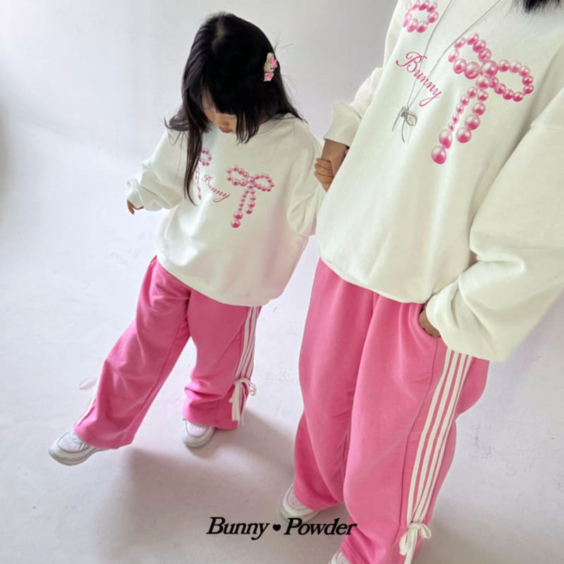 Bunny Powder - Korean Women Fashion - #womensfashion - Adult Pearl Ribbon Sweatshirt  - 5