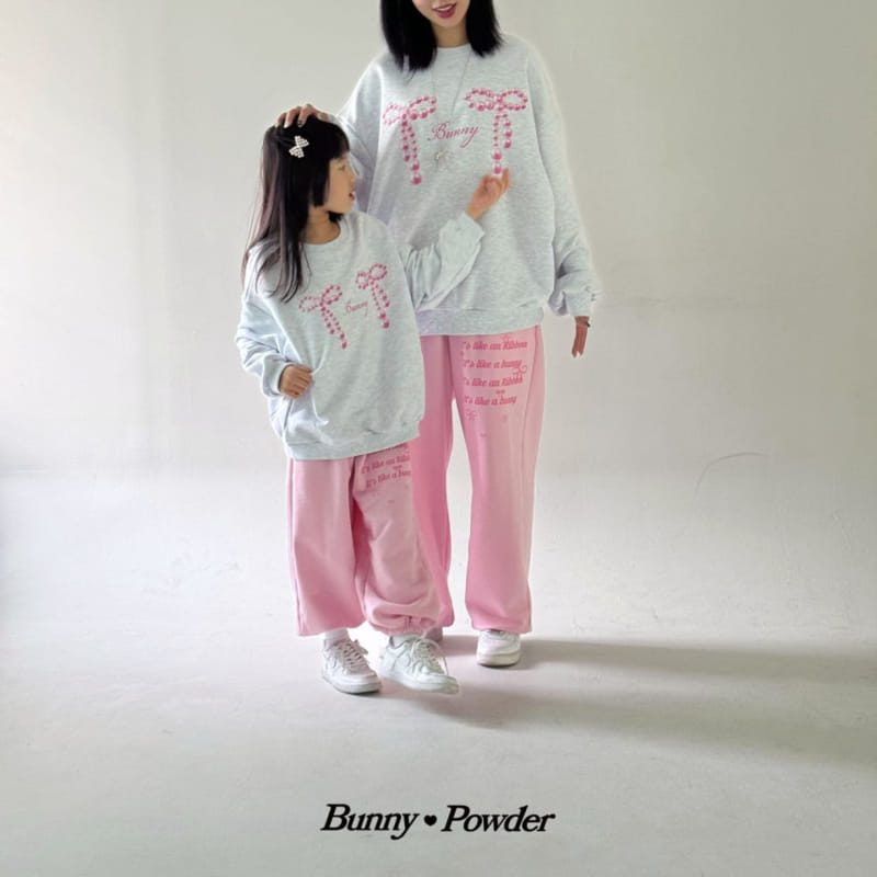 Bunny Powder - Korean Women Fashion - #womensfashion - Adult Pearl Ribbon Sweatshirt  - 9
