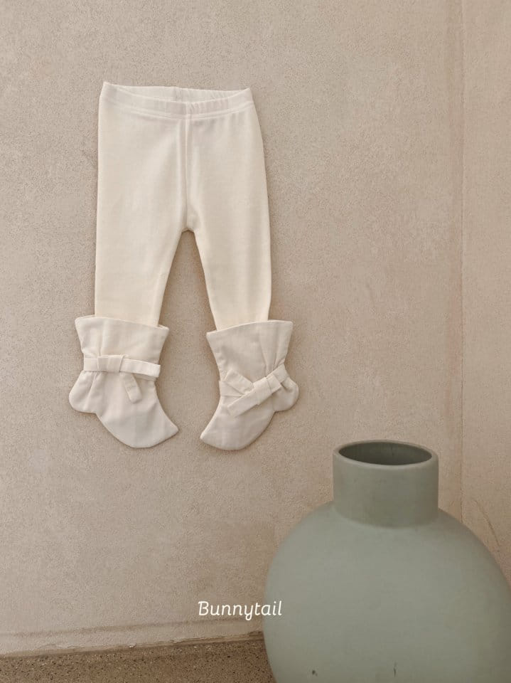 Bunnytail - Korean Baby Fashion - #babygirlfashion - Hanbok Yeon Hwa Foot Leggings - 2