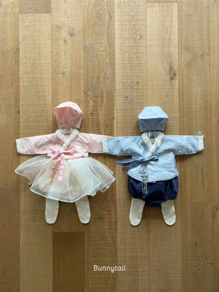 Bunnytail - Korean Baby Fashion - #babylifestyle - Hanbok Yeon Hwa Foot Leggings - 4