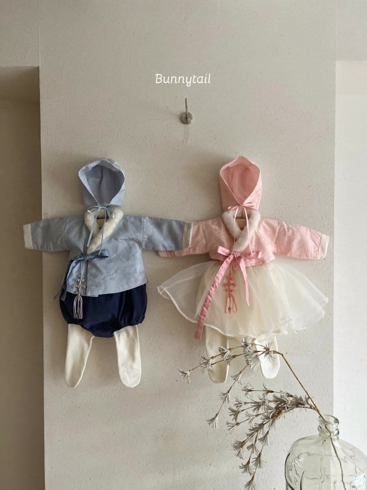 Bunnytail - Korean Baby Fashion - #babyoutfit - Hanbok Yeon Hwa Foot Leggings - 6