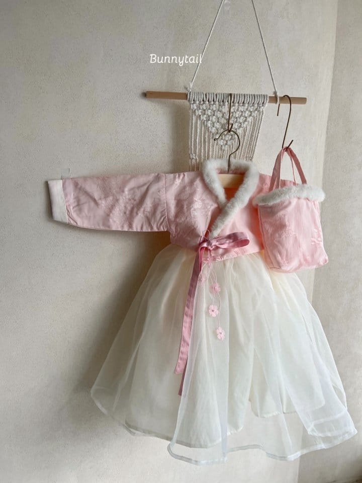 Bunnytail - Korean Baby Fashion - #babyoutfit - Hanbok Yeon Hwa Girl Top Bottom Set