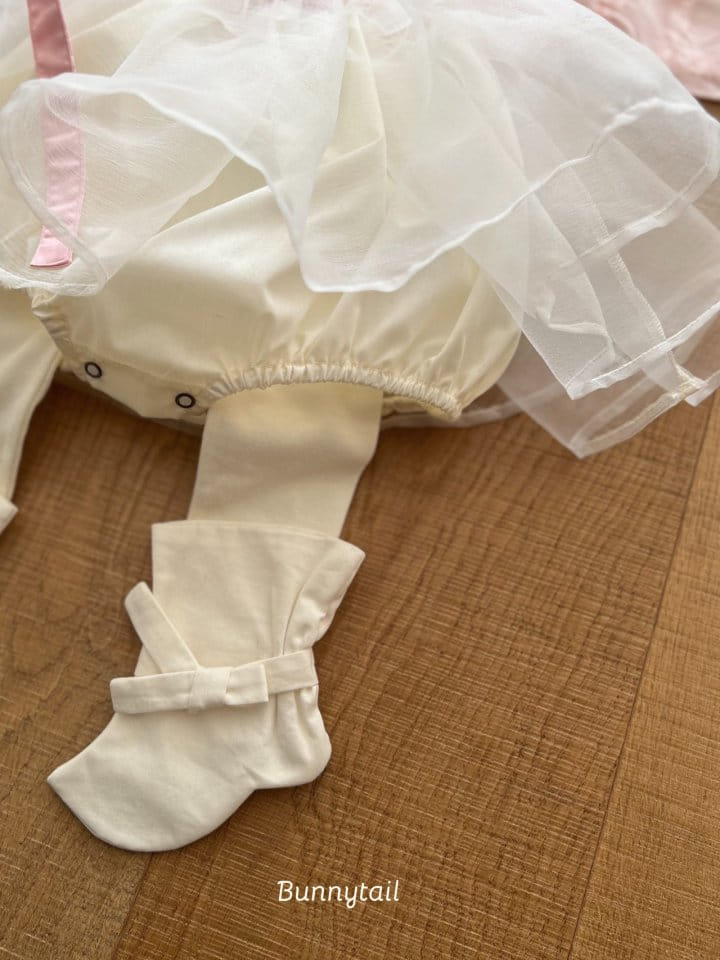 Bunnytail - Korean Baby Fashion - #babywear - Hanbok Yeon Hwa Foot Leggings - 8