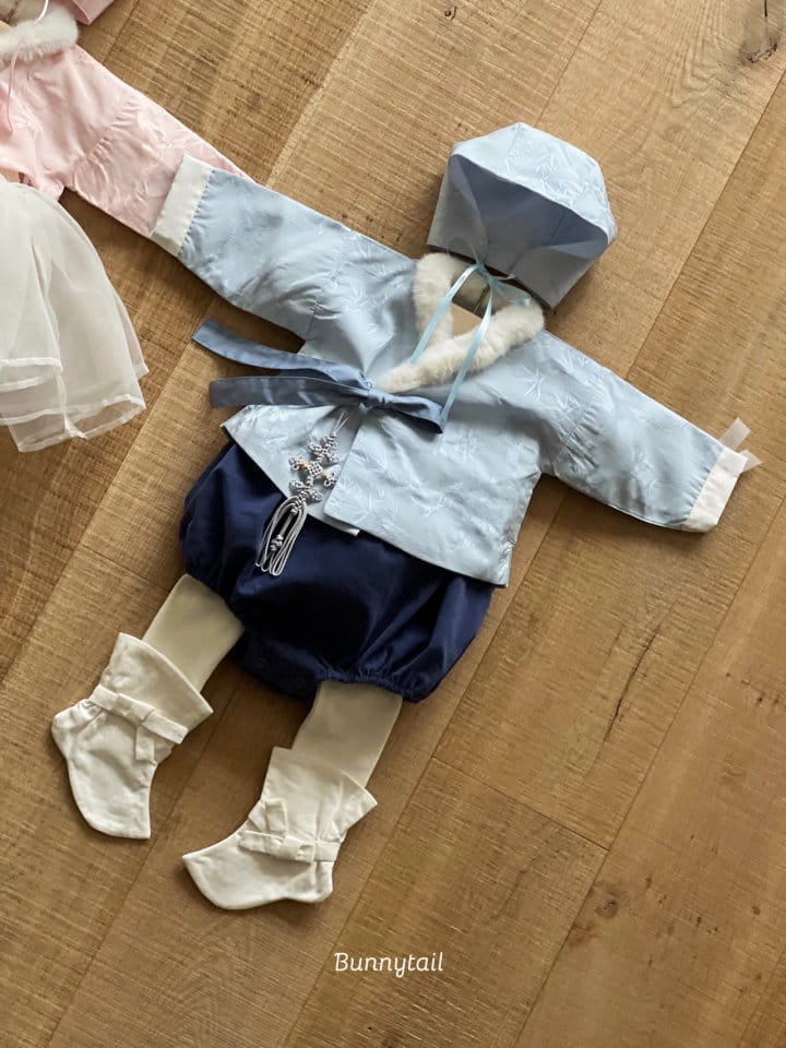 Bunnytail - Korean Baby Fashion - #smilingbaby - Hanbok Yeon Hwa Foot Leggings - 11