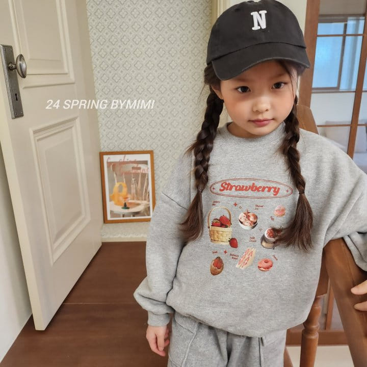 Bymimi - Korean Children Fashion - #kidzfashiontrend - Strawberry Sweatshirt - 4