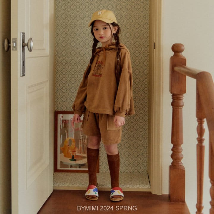 Bymimi - Korean Children Fashion - #kidzfashiontrend - Terry Half Denim Pants - 4