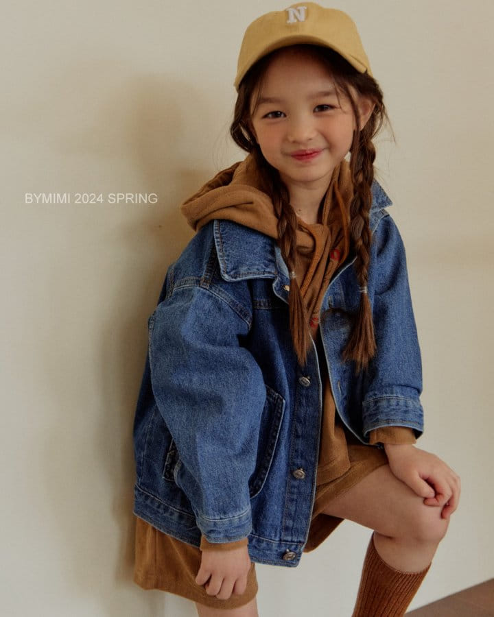 Bymimi - Korean Children Fashion - #childofig - Terry Half Denim Pants - 9
