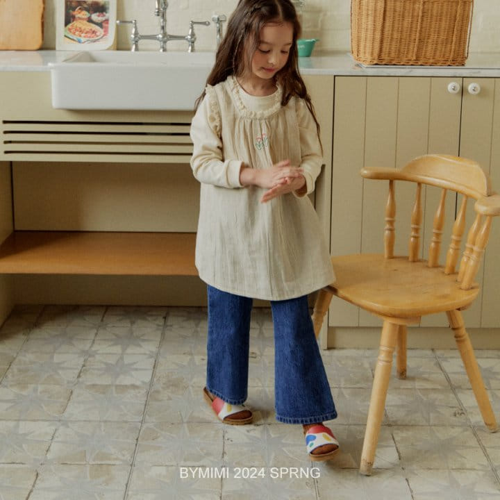 Bymimi - Korean Children Fashion - #childofig - Boots Cut Denim Pants - 6