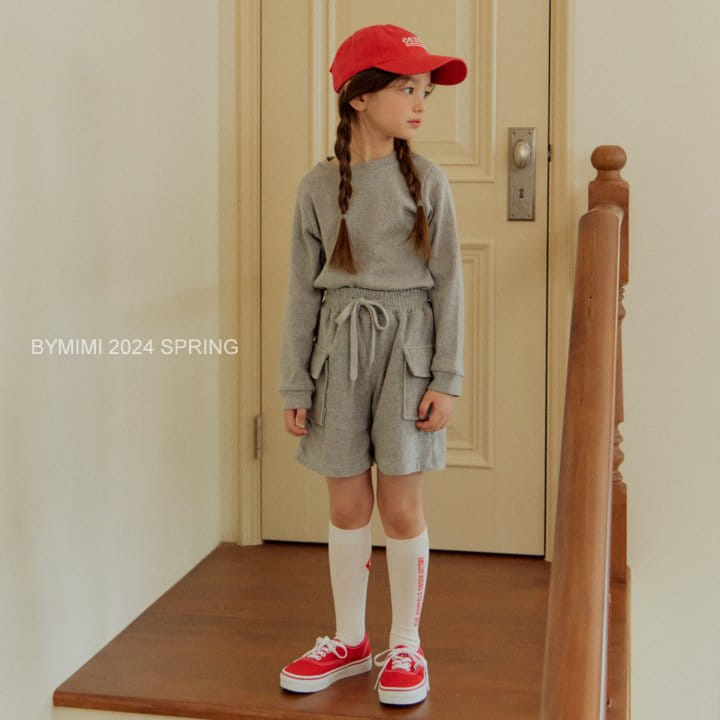 Bymimi - Korean Children Fashion - #childrensboutique - Terry Half Denim Pants - 11