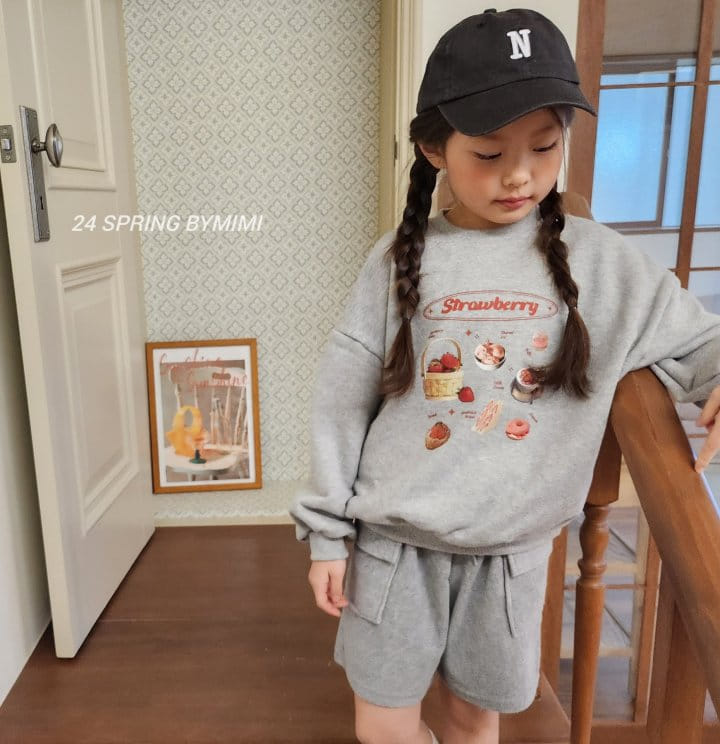 Bymimi - Korean Children Fashion - #kidzfashiontrend - Strawberry Sweatshirt - 3