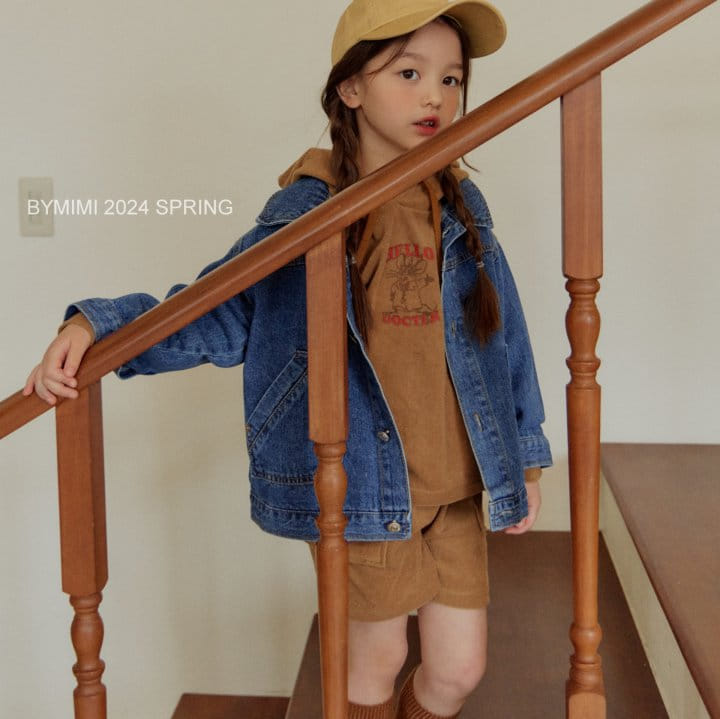 Bymimi - Korean Children Fashion - #kidzfashiontrend - Ten Ten Denim Jacket - 8