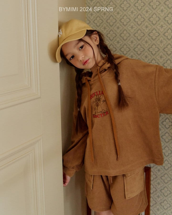 Bymimi - Korean Children Fashion - #littlefashionista - Terry Half Denim Pants - 5
