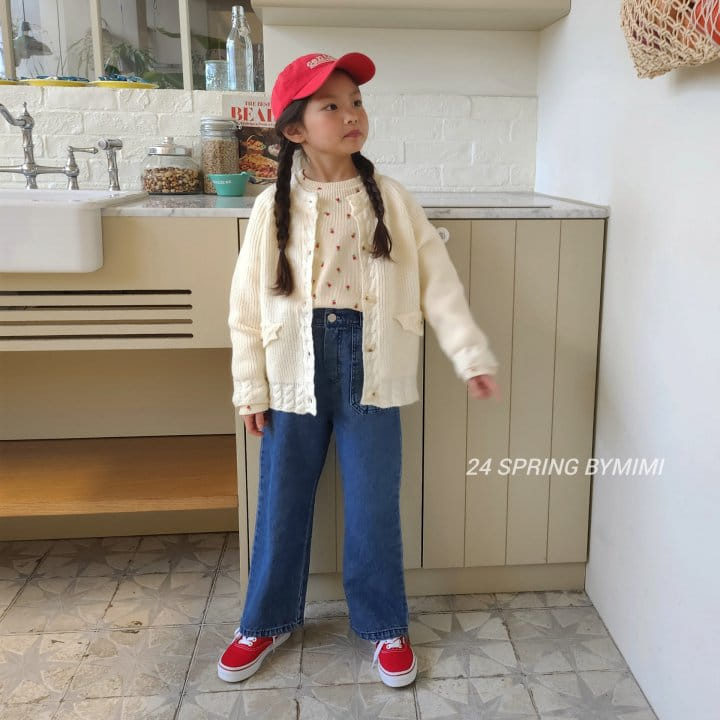 Bymimi - Korean Children Fashion - #minifashionista - School Denim Pants - 8