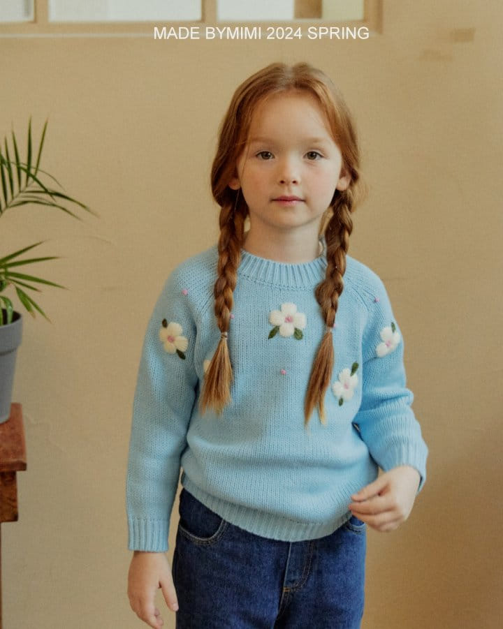 Bymimi - Korean Children Fashion - #toddlerclothing - Flower Knit  - 3