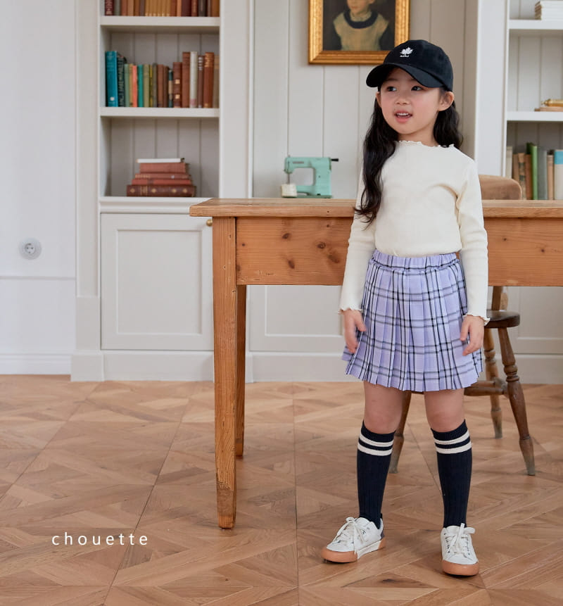Chouette - Korean Children Fashion - #childofig - Lavender Wrinkle Skirt - 11