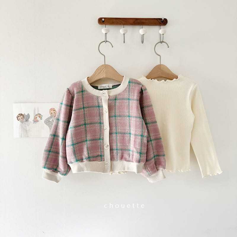 Chouette - Korean Children Fashion - #childrensboutique - Check Knit Cardigan - 11