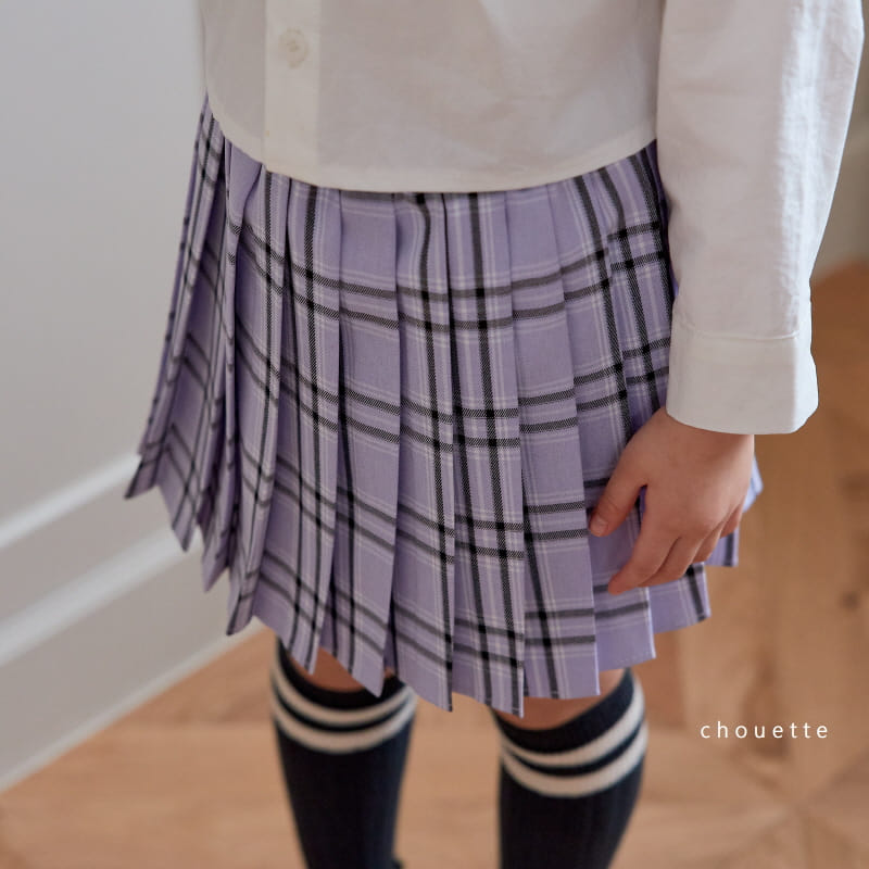 Chouette - Korean Children Fashion - #kidsstore - Lavender Wrinkle Skirt