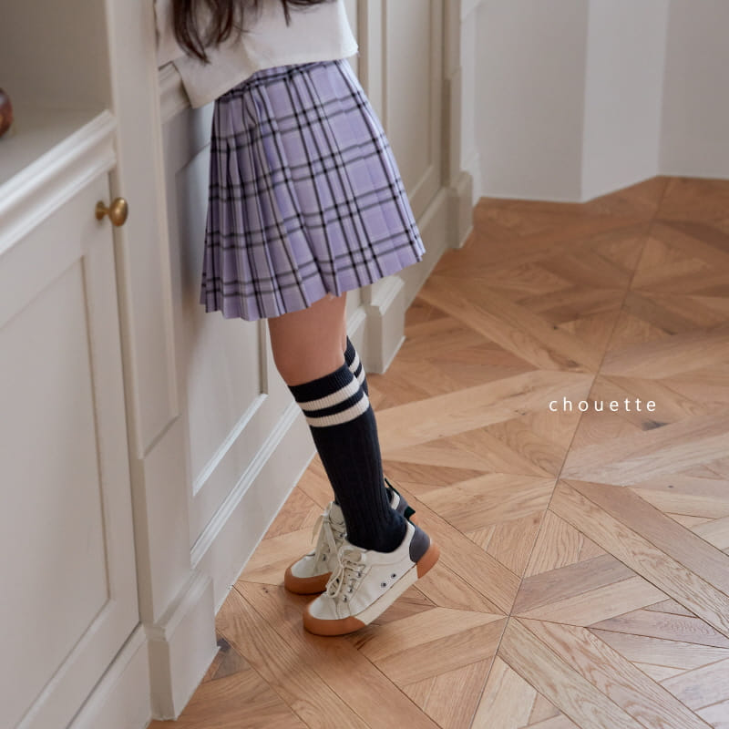 Chouette - Korean Children Fashion - #kidzfashiontrend - Lavender Wrinkle Skirt - 2