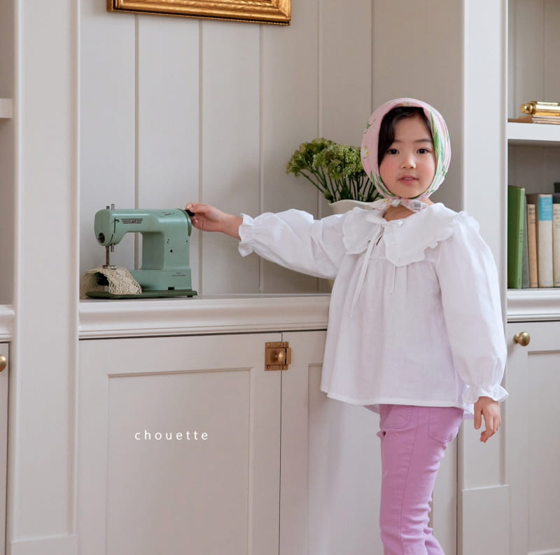 Chouette - Korean Children Fashion - #littlefashionista - Chloe Ribbon Blouse