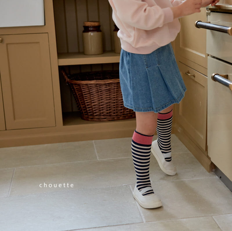 Chouette - Korean Children Fashion - #magicofchildhood - Denim Wrinkle Curot Pants