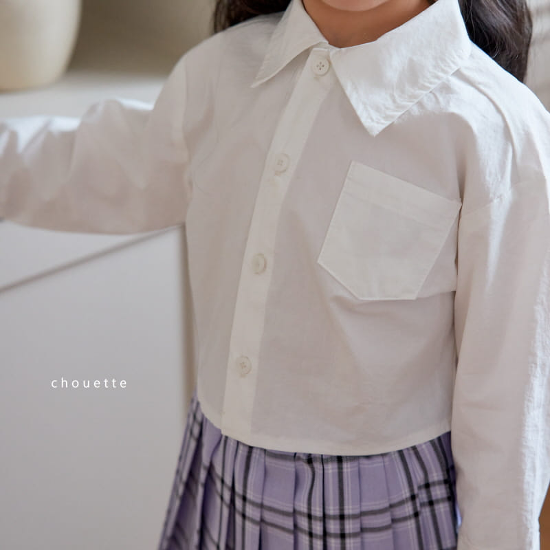 Chouette - Korean Children Fashion - #magicofchildhood - School Crop Shirt