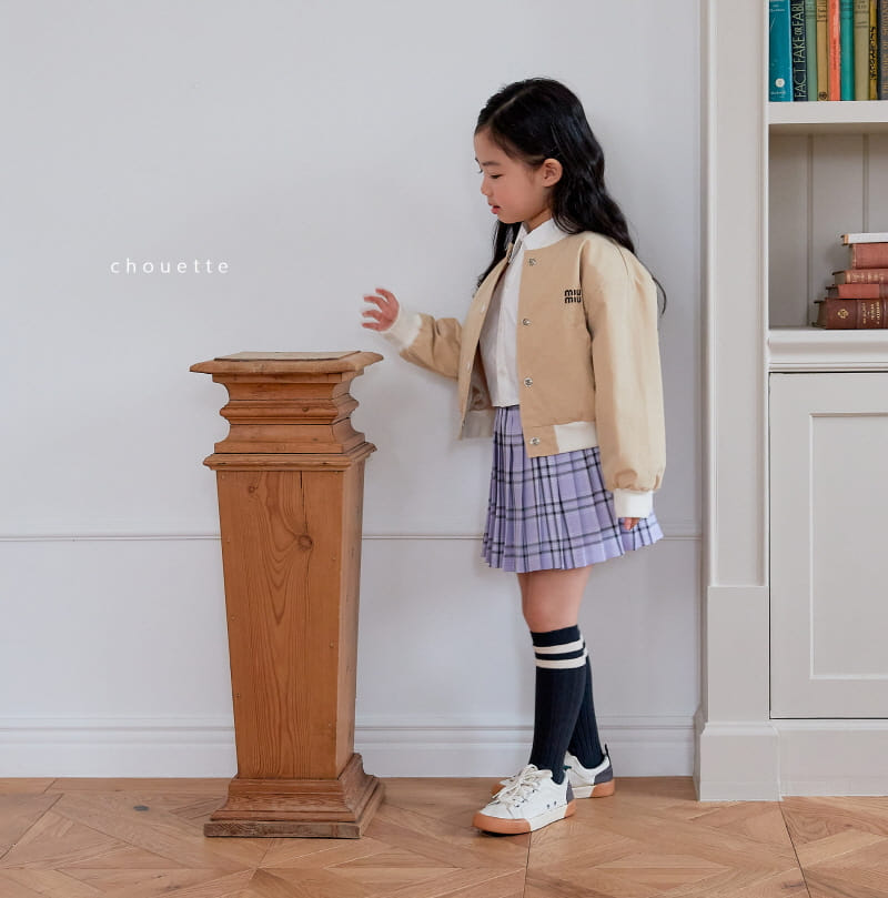 Chouette - Korean Children Fashion - #minifashionista - Lavender Wrinkle Skirt - 6