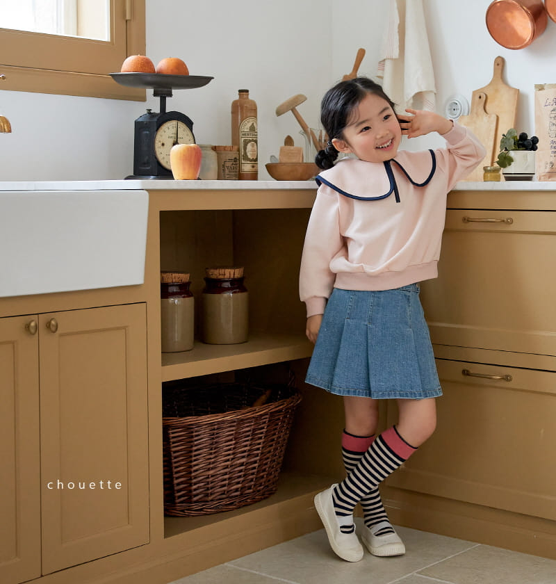 Chouette - Korean Children Fashion - #prettylittlegirls - Denim Wrinkle Curot Pants - 3
