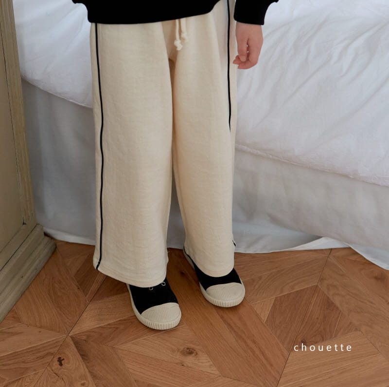 Chouette - Korean Children Fashion - #stylishchildhood - Line Wide Pants