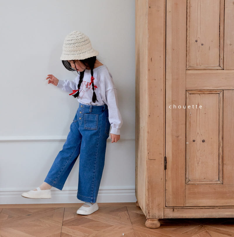 Chouette - Korean Children Fashion - #todddlerfashion - Pocket Span Wide Pants - 5