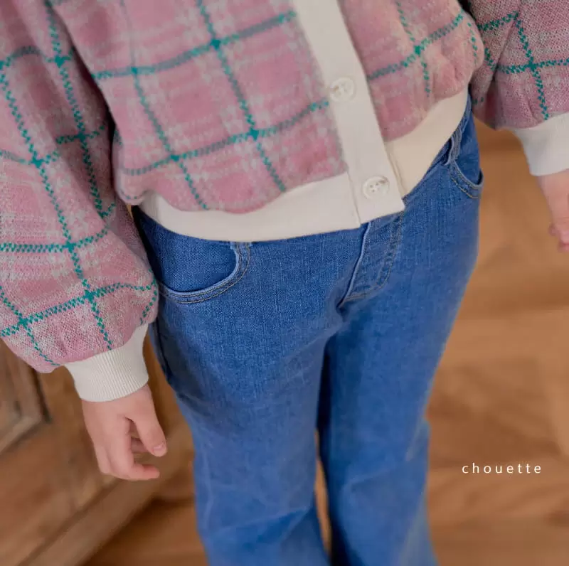 Chouette - Korean Children Fashion - #toddlerclothing - Denim Boots Cut Pants - 7