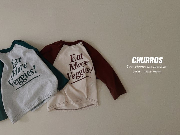 Churros - Korean Children Fashion - #childrensboutique - Eat Raglan Tee - 6