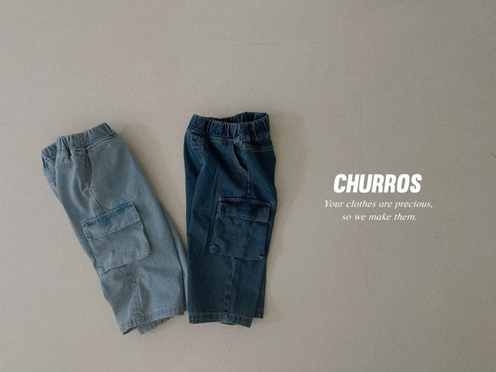 Churros - Korean Children Fashion - #designkidswear - Until Cargo Denim Pants - 11