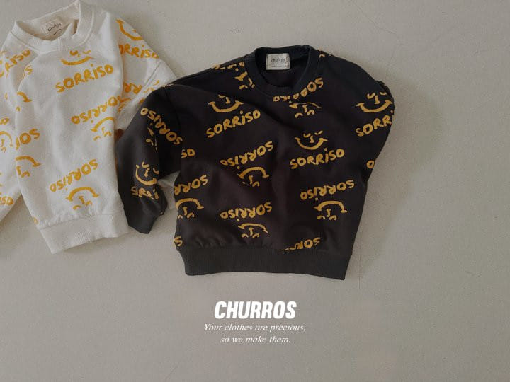 Churros - Korean Children Fashion - #designkidswear - Soriso Paint Sweatshirt - 9