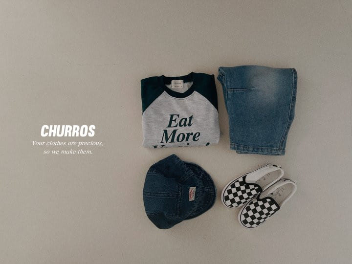 Churros - Korean Children Fashion - #designkidswear - Eat Raglan Tee - 7