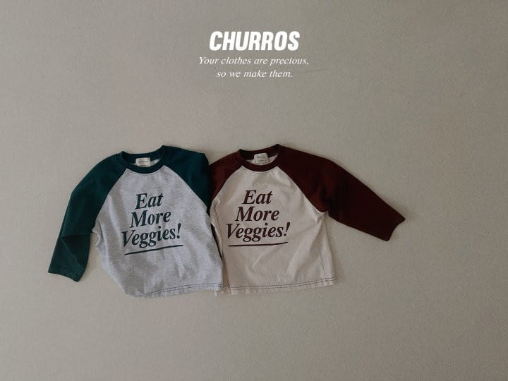 Churros - Korean Children Fashion - #discoveringself - Eat Raglan Tee - 8